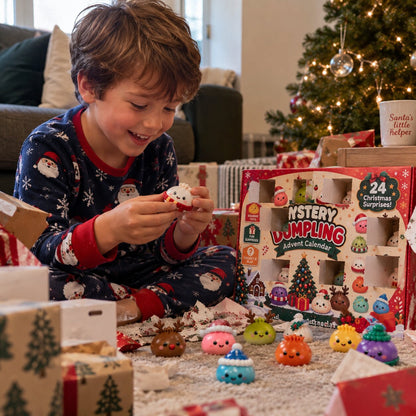 Squishy Dumplings Advent Calendar with 24 Surprises