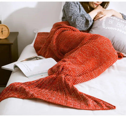 MermaidDream | Coperta avvolgente a forma di sirena per bambini in acrilico, in 3 misure