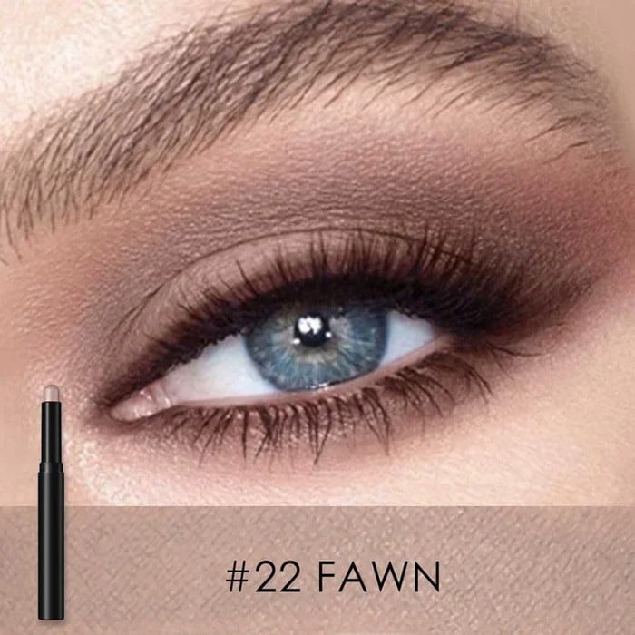 FlashLuxe | Lápiz de sombra de ojos y delineador 2 en 1, resistente al agua y a las manchas