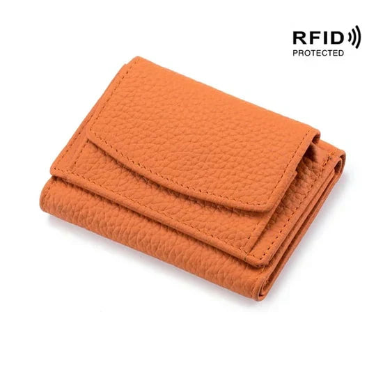 Portivo | Mini portafoglio con protezione RFID, scomparto per monete e tasca nascosta