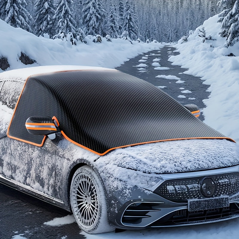 Glazora | Couverture de pare-brise d’hiver avec aimants, pliable pour voiture et SUV
