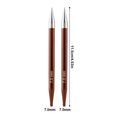 KnitFlex | Set di ferri circolari con punte intercambiabili da 3–8 mm e cavi girevoli