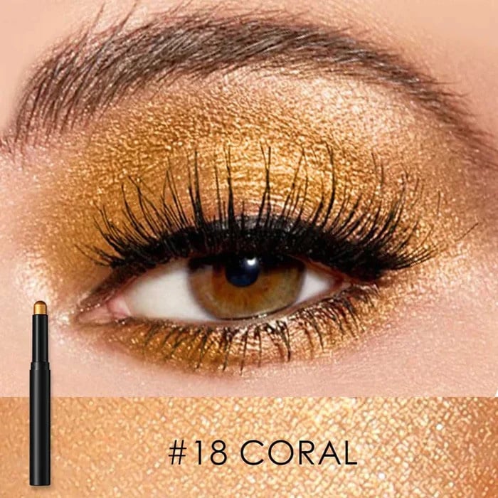 FlashLuxe | Lápiz de sombra de ojos y delineador 2 en 1, resistente al agua y a las manchas