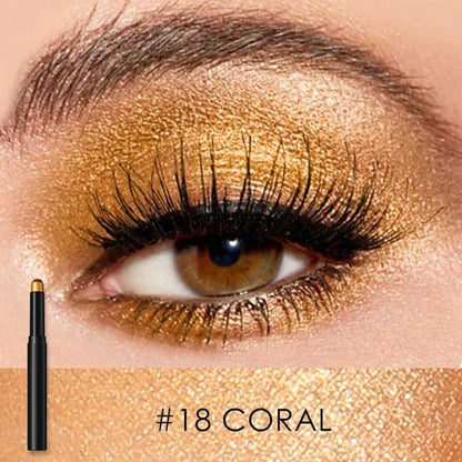 FlashLuxe | Lápiz de sombra de ojos y delineador 2 en 1, resistente al agua y a las manchas