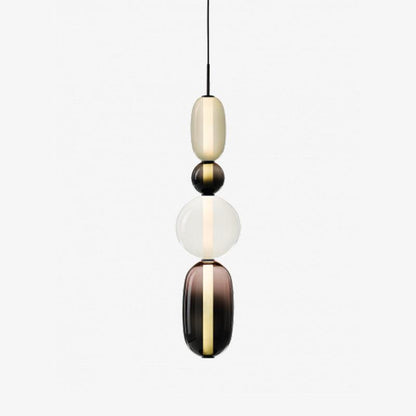 Lampada a sospensione elegante da designer – Vetro colorato moderno