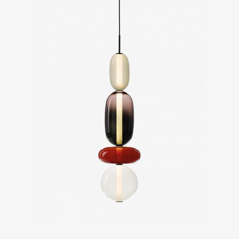 Lampada a sospensione elegante da designer – Vetro colorato moderno