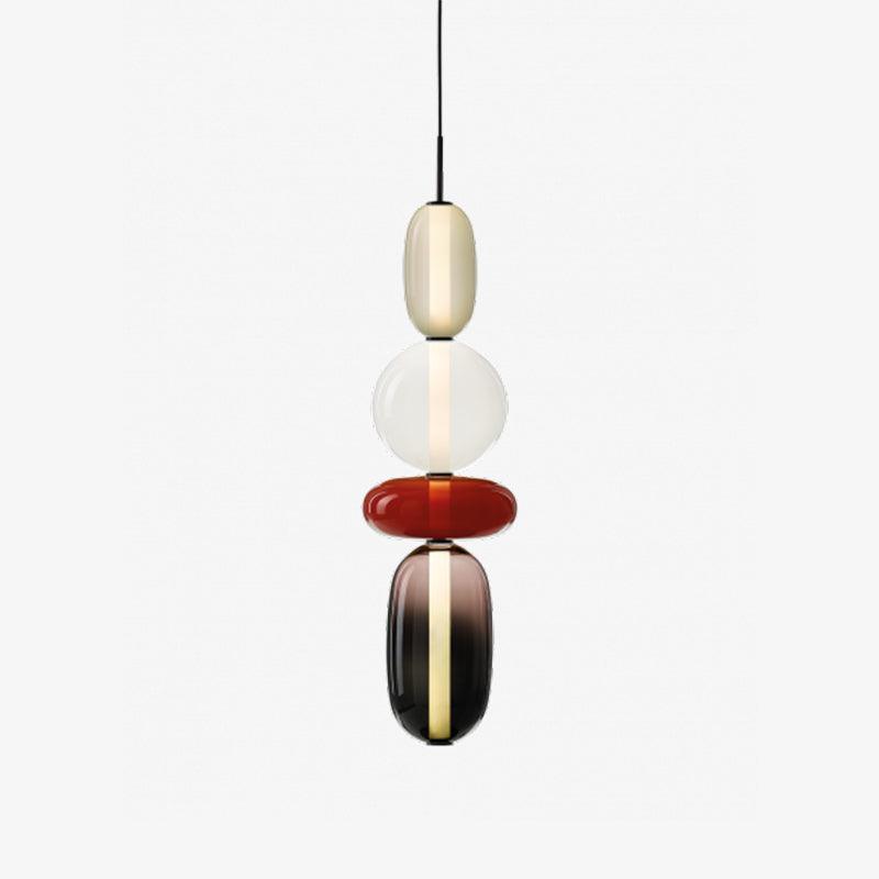 Lampada a sospensione elegante da designer – Vetro colorato moderno