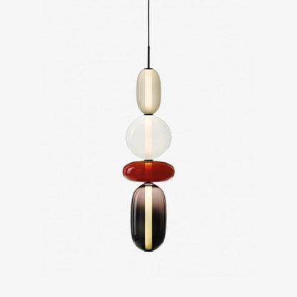 Lampada a sospensione elegante da designer – Vetro colorato moderno