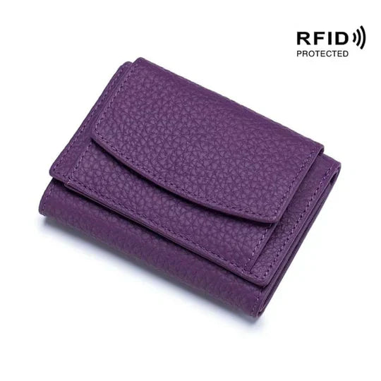 Portivo | Mini portafoglio con protezione RFID, scomparto per monete e tasca nascosta