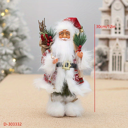 Frovano | Santa Claus figure, 30 cm, with plush details as Christmas decor