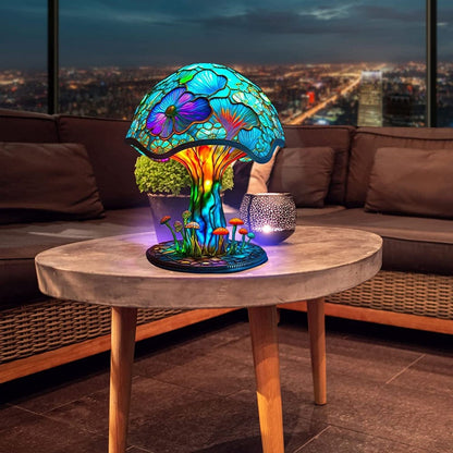 Fungelo | LED Pilzlampe aus Harz als dekorative Tischlampe