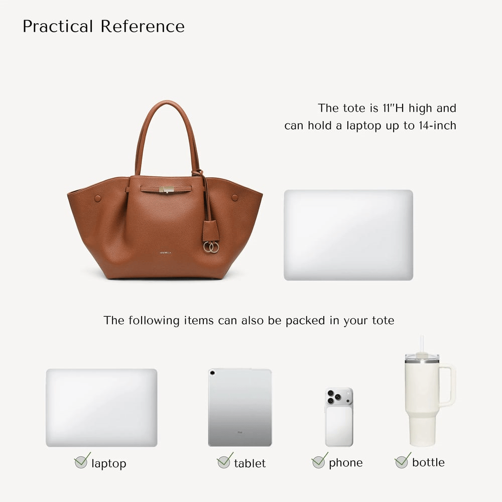 Carisse | Borsa da donna con manici in similpelle PU, chiusura magnetica e ciondolo