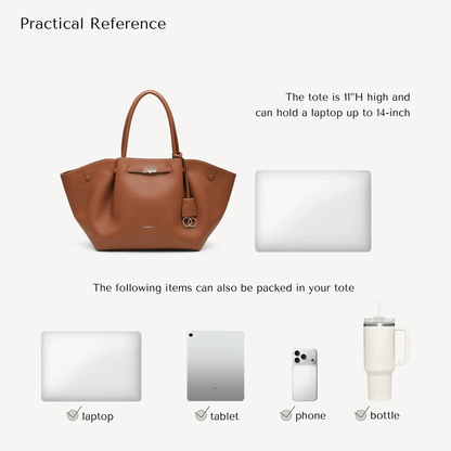 Carisse | Borsa da donna con manici in similpelle PU, chiusura magnetica e ciondolo