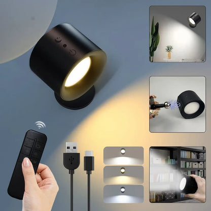 Magnelo | Magnetische Wandleuchte innen mit Akku, Fernbedienung und 3 Lichtfarben