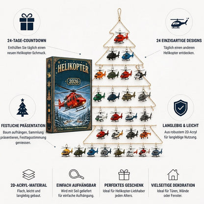 Flugzeug Acryl Adventskalender 2026