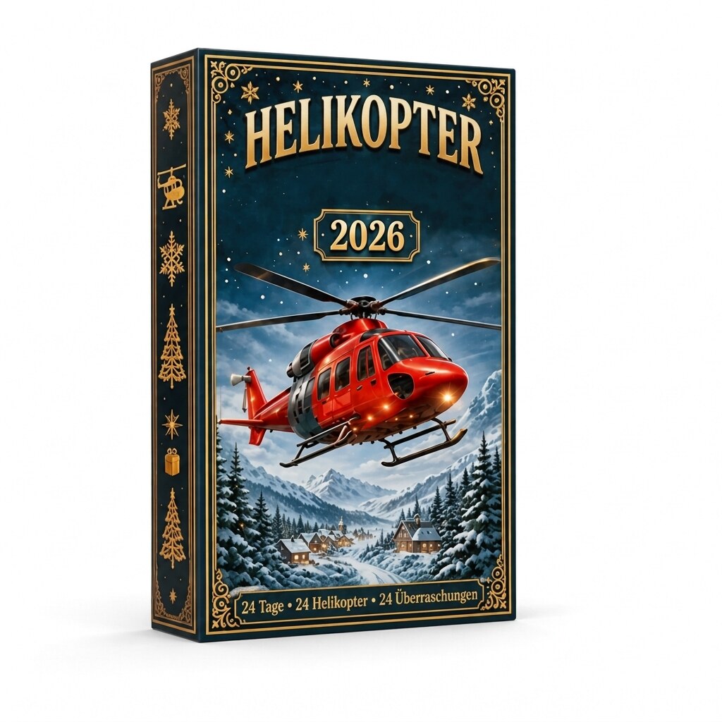 Flugzeug Acryl Adventskalender 2026