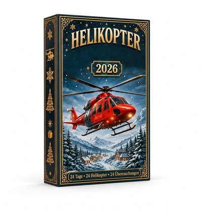 Flugzeug Acryl Adventskalender 2026