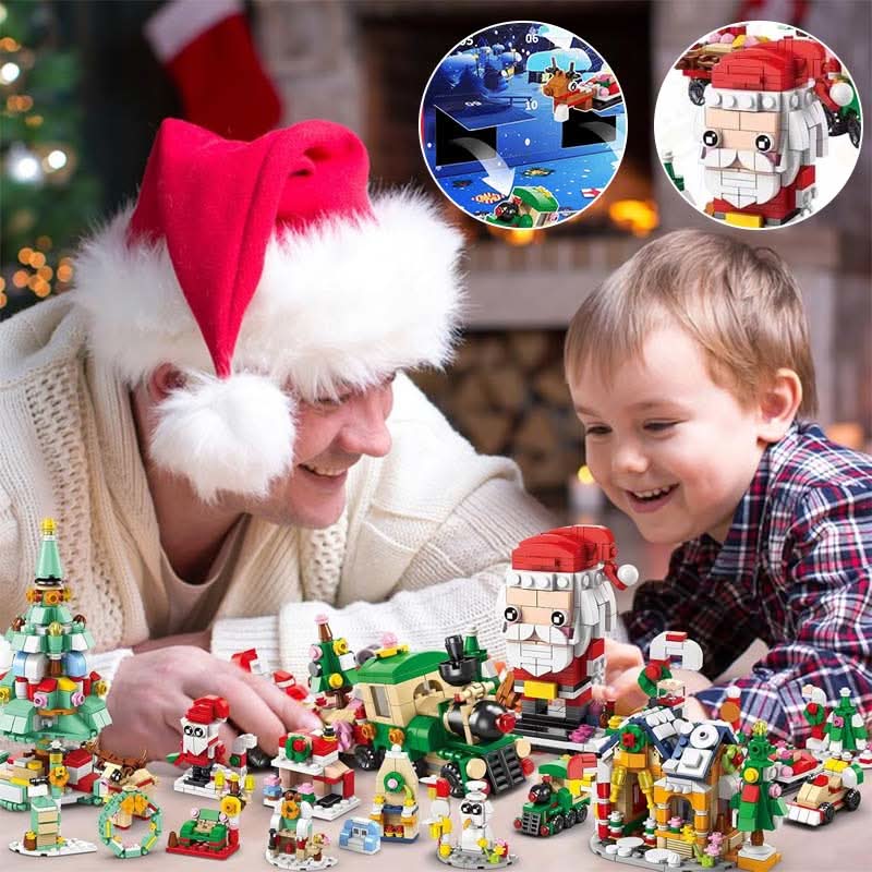 Bauleno | Adventskalender Kinder mit 12 Bausteinen für einen Weihnachtsbaum