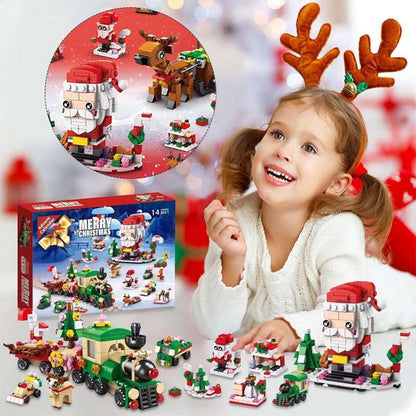 Bauleno | Adventskalender Kinder mit 12 Bausteinen für einen Weihnachtsbaum