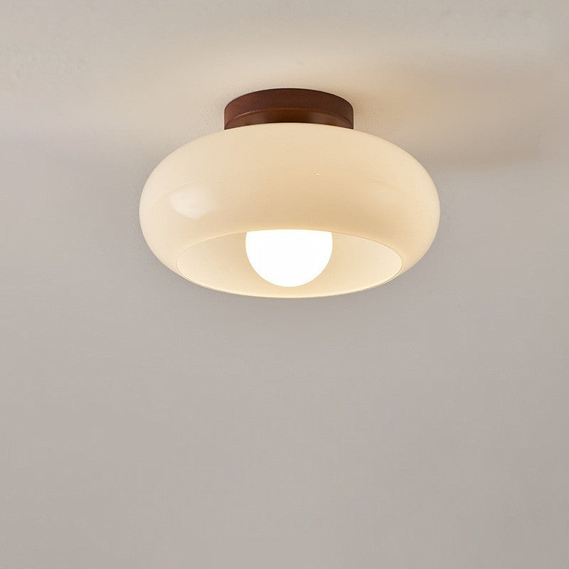 Crelia | Deckenleuchte mit Glasschirm und Metallsockel, E27, Ø 20 oder 28 cm