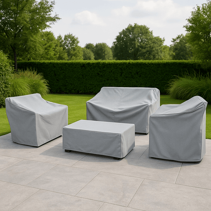 Tarpiva | Wasserdichte Abdeckhaube für Gartenmöbel aus Polyester, UV-beständig