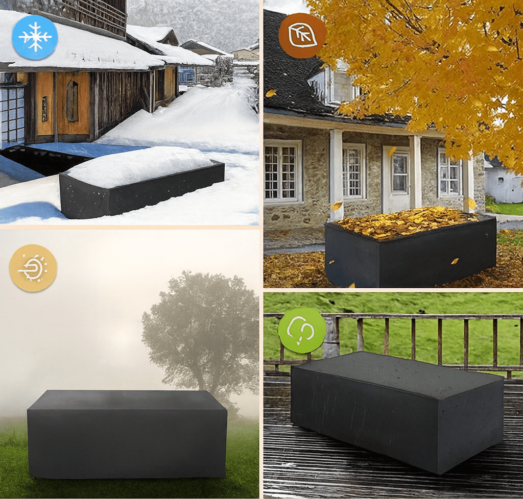 Tarpiva | Wasserdichte Abdeckhaube für Gartenmöbel aus Polyester, UV-beständig