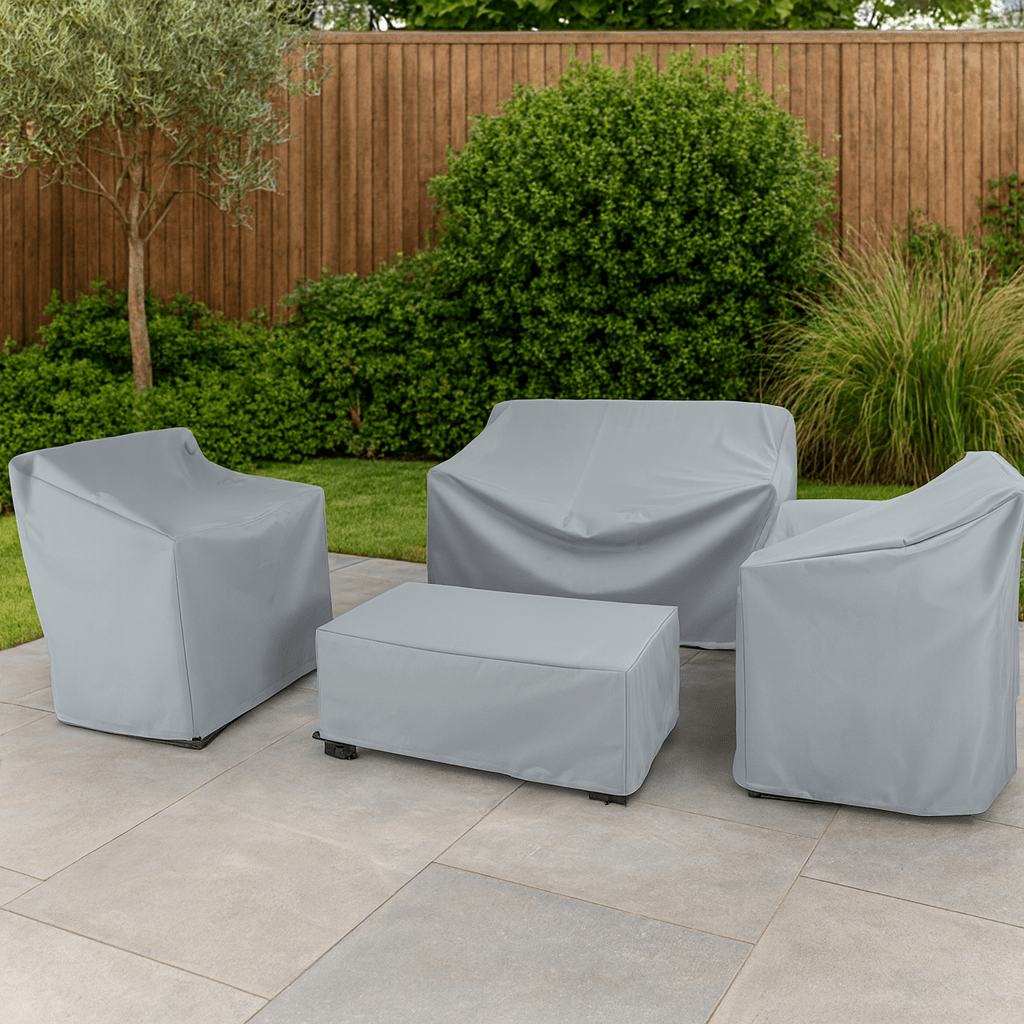 Tarpiva | Wasserdichte Abdeckhaube für Gartenmöbel aus Polyester, UV-beständig