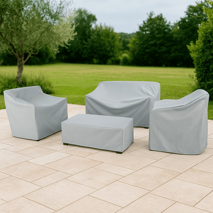 Tarpiva | Wasserdichte Abdeckhaube für Gartenmöbel aus Polyester, UV-beständig