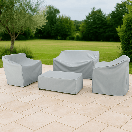 Tarpiva | Wasserdichte Abdeckhaube für Gartenmöbel aus Polyester, UV-beständig
