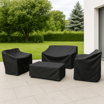 Tarpiva | Wasserdichte Abdeckhaube für Gartenmöbel aus Polyester, UV-beständig