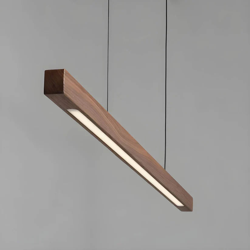 Linavo | Pendelleuchte aus Holz für die Kücheninsel, LED, 80 oder 120 cm
