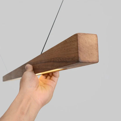 Linavo | Pendelleuchte aus Holz für die Kücheninsel, LED, 80 oder 120 cm