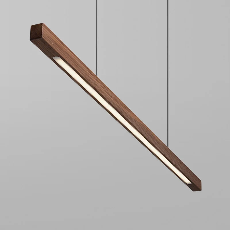 Linavo | Pendelleuchte aus Holz für die Kücheninsel, LED, 80 oder 120 cm