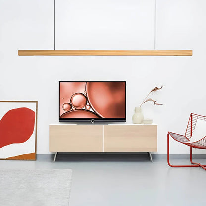 Linavo | Pendelleuchte aus Holz für die Kücheninsel, LED, 80 oder 120 cm