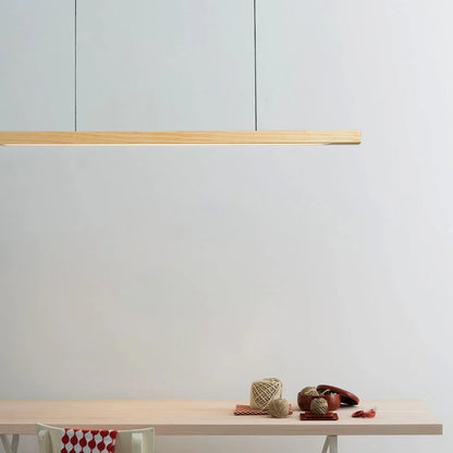 Linavo | Pendelleuchte aus Holz für die Kücheninsel, LED, 80 oder 120 cm