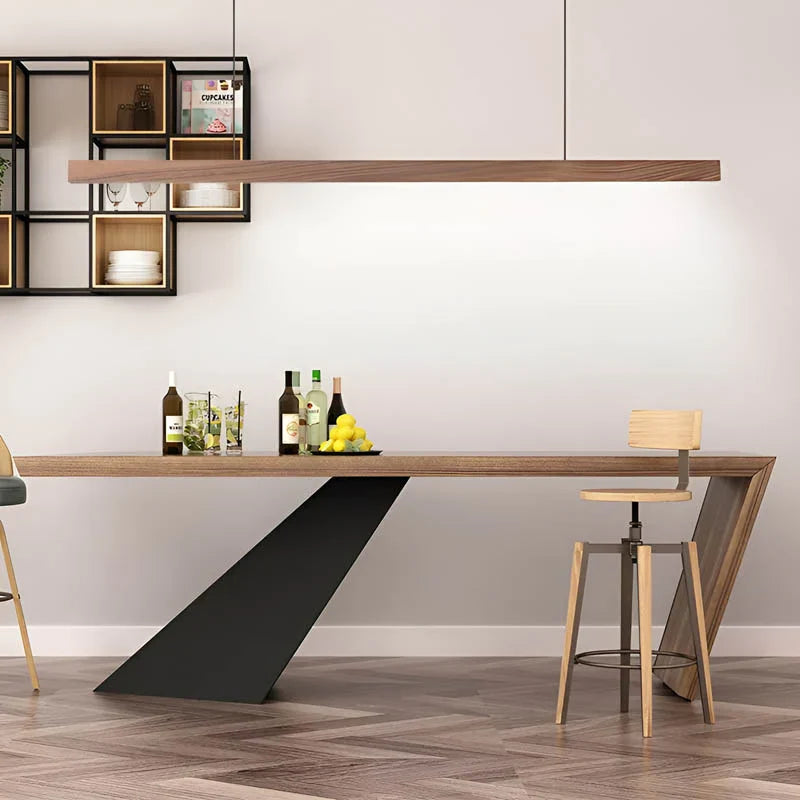 Linavo | Pendelleuchte aus Holz für die Kücheninsel, LED, 80 oder 120 cm