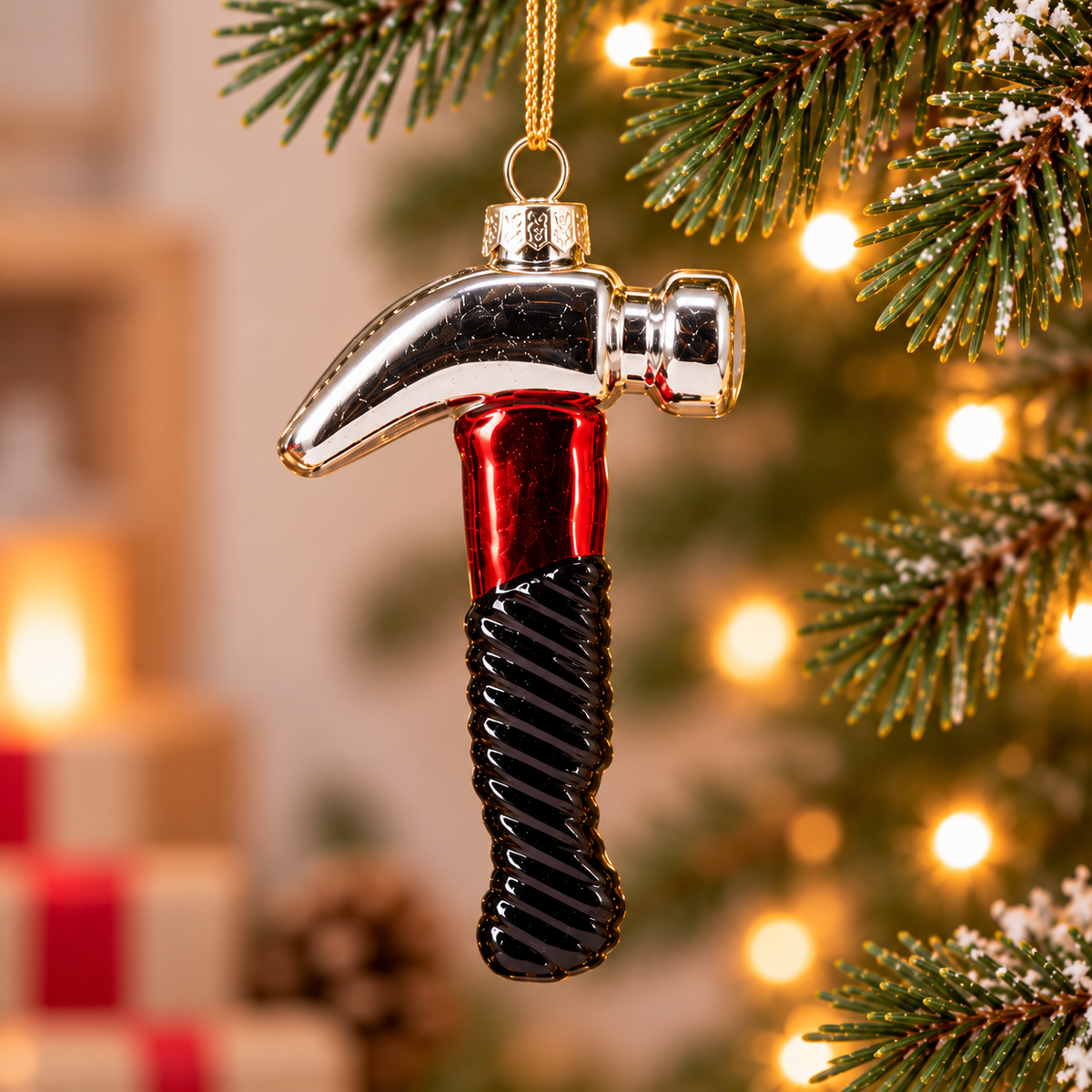 Werkiva | Glass Christmas Tree Decorations Shaped Like DIY Tools, Set of 5