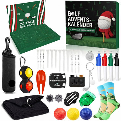 Golf Adventskalender mit Handtuch 2026