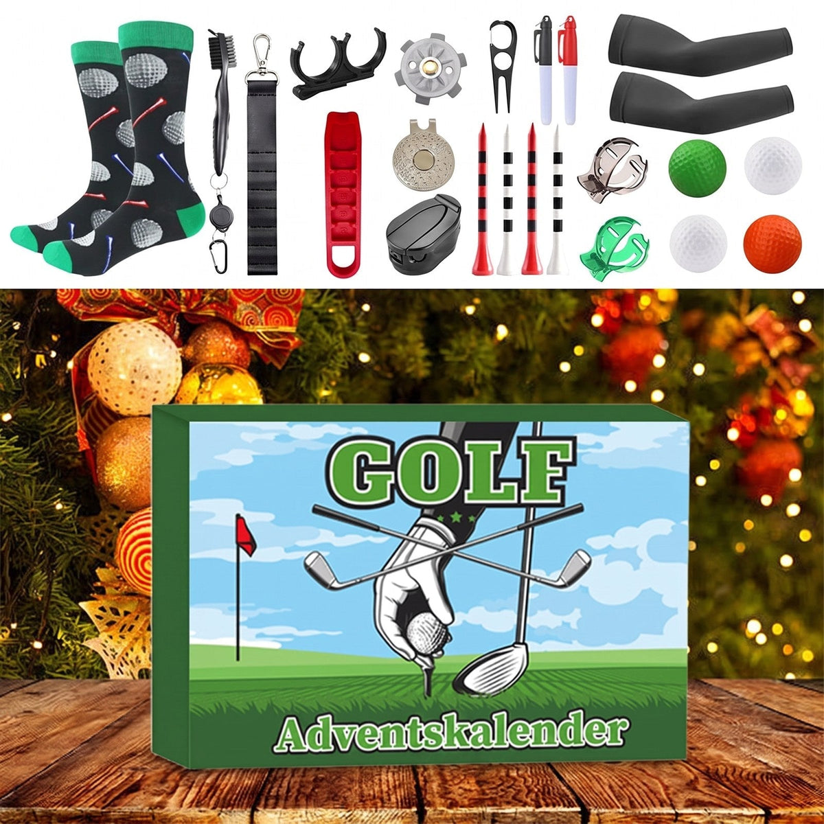 Golf Adventskalender mit Handtuch 2026
