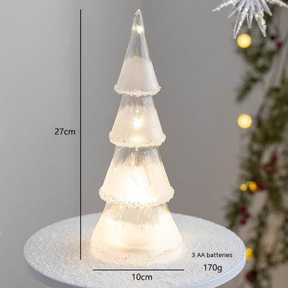 Glowmira | Décoration de Noël lumineuse à LED en forme de sapin ou de figurine, à piles