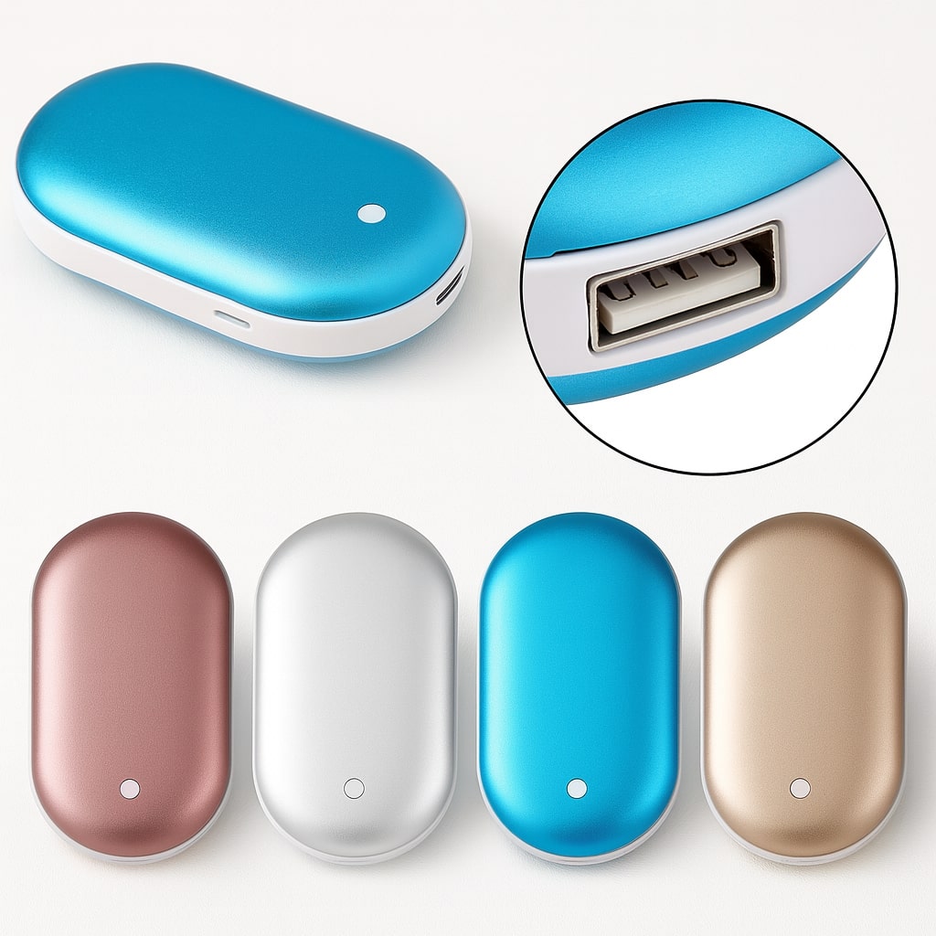Glutara | Calentador de manos con batería externa de 5200 mAh, 3 niveles