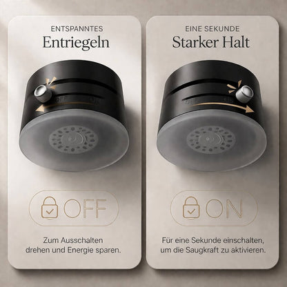 Haftelo | Magnetische Handyhalterung fürs Auto mit Vakuum-Saugnapf, 360° drehbar