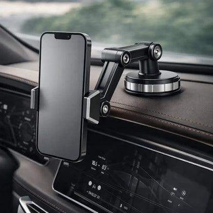 Car phone holder with suction cup | 360° rotatable smartphone holder for dashboard & windshield | LuxGrip