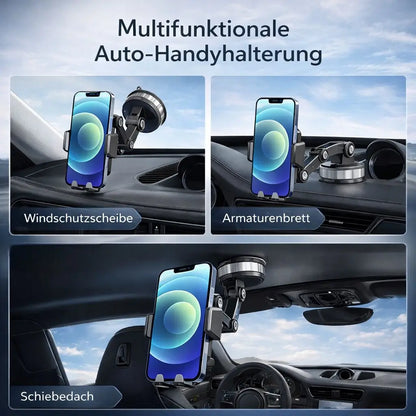 Car phone holder with suction cup | 360° rotatable smartphone holder for dashboard & windshield | LuxGrip