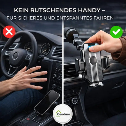 Car phone holder with suction cup | 360° rotatable smartphone holder for dashboard & windshield | LuxGrip