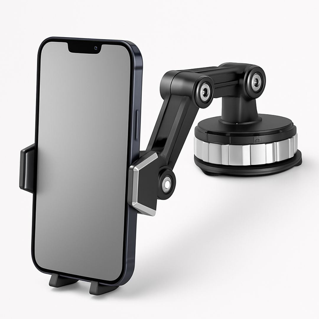 Car phone holder with suction cup | 360° rotatable smartphone holder for dashboard & windshield | LuxGrip