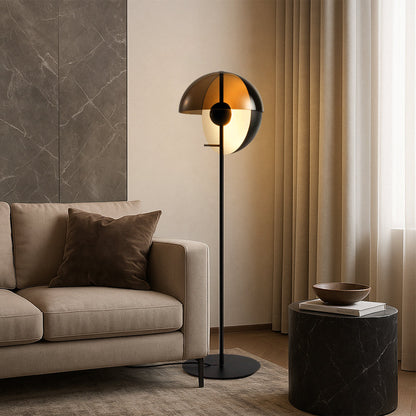 Neralith Soma | Lampada da terra in vetro con elegante gioco di luci