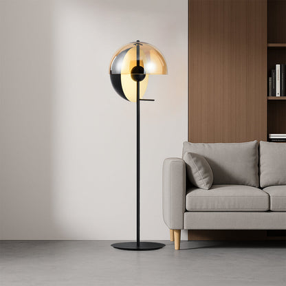 Neralith Soma | Lampada da terra in vetro con elegante gioco di luci