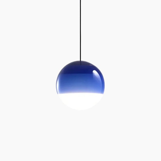 Lampada a sospensione LED moderna, dimmerabile – Nichel spazzolato, E27, design in vetro e pietra