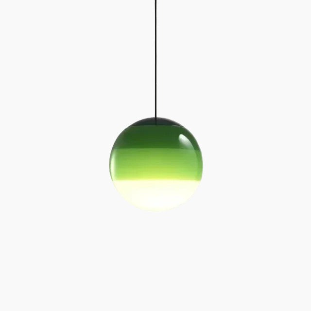 Lampada a sospensione LED moderna, dimmerabile – Nichel spazzolato, E27, design in vetro e pietra